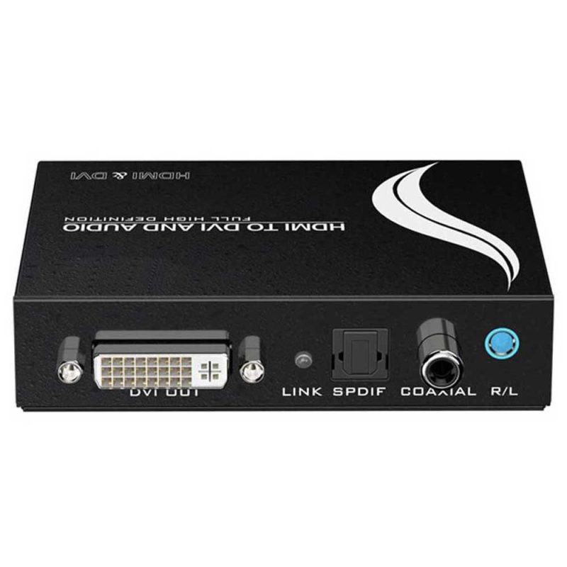 Adaptors | 0298 HDMI To DVI Converter Black Adaptors Adaptors