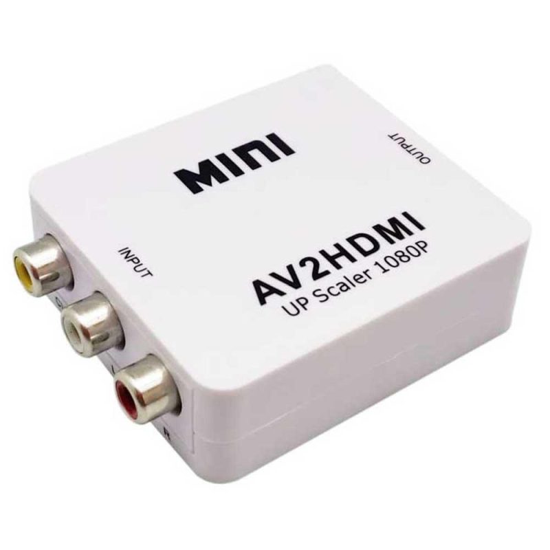 Adaptors | 0311 HDMI To AV Converter White Adaptors Adaptors