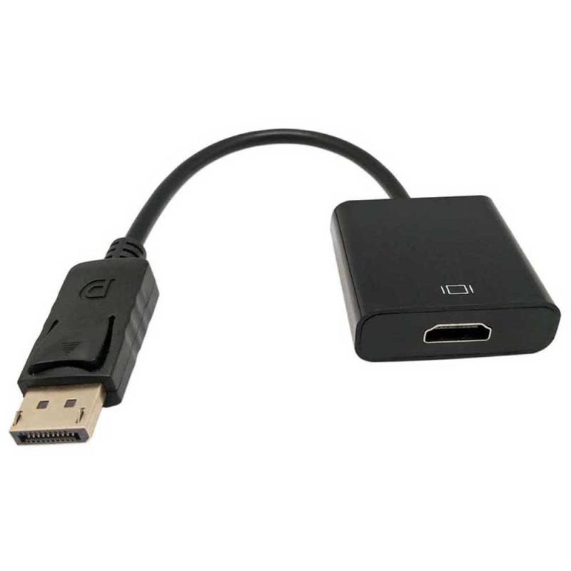 Adaptors | 0583 M/F 1.5 m DisplayPort To HDMI Adapter Black Adaptors Adaptors