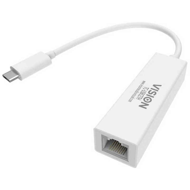 Adaptors | 116792 USB-C To RJ45 Adapter White Adaptors Adaptors