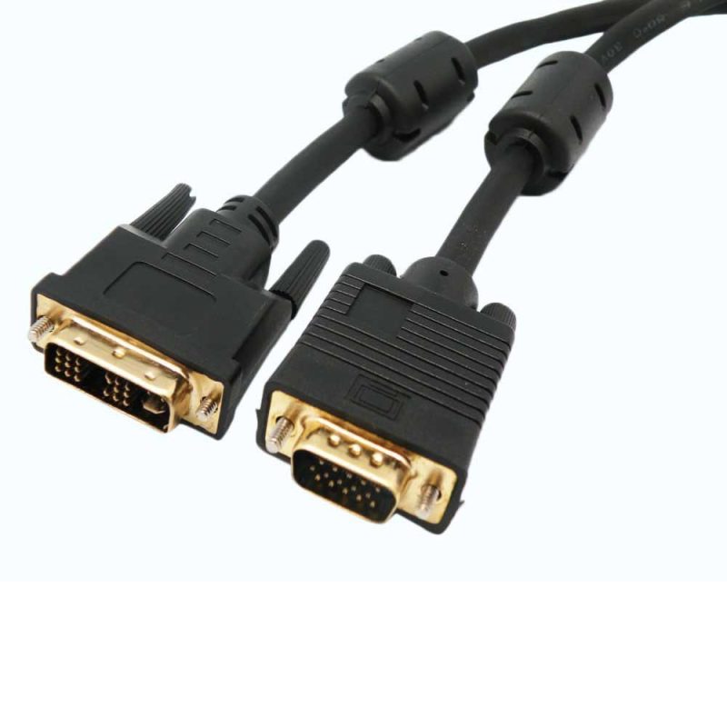 Adaptors | 12+5 1.8 m VGA To DVI Adapter Black Adaptors Adaptors