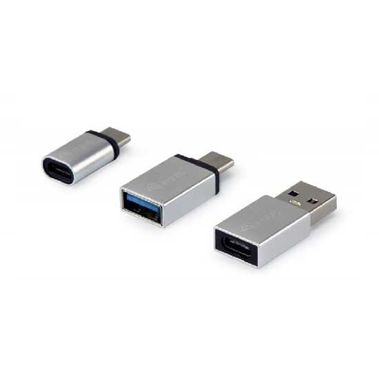 Adaptors | 133475 Adapters Pack USB C And A Silver Adaptors Adaptors