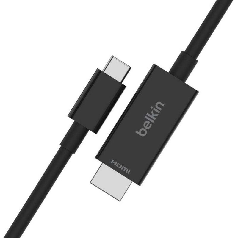 Adaptors | 2 m USB-C To HDMI 2.1 Adapter Black Adaptors Adaptors