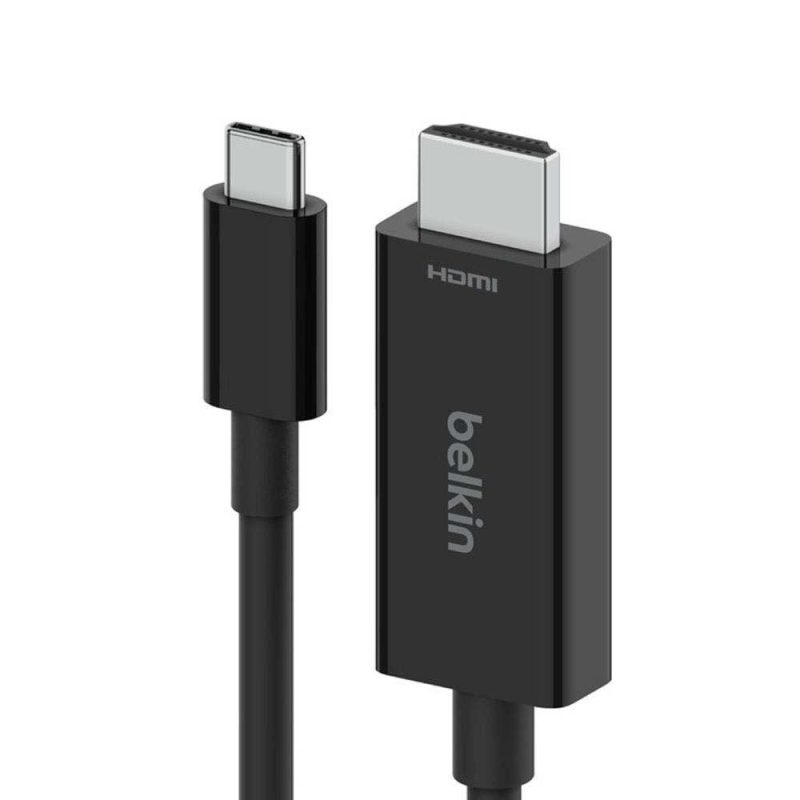 Adaptors | 2 m USB-C To HDMI 2.1 Adapter Black Adaptors Adaptors