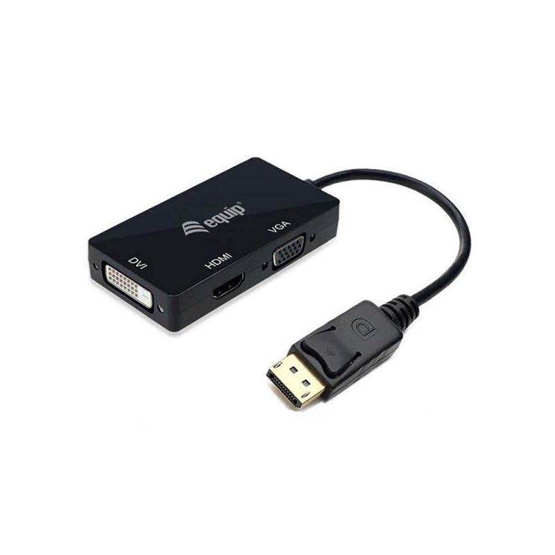 Adaptors | 24 cm DisplayPort HDMI/DVI/VGA Adapter Black Adaptors Adaptors