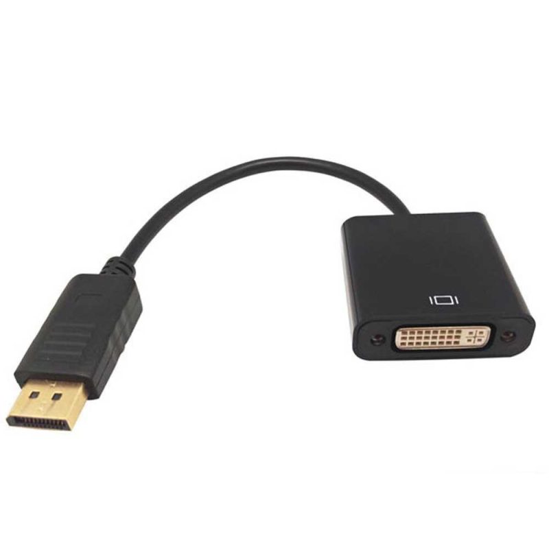 Adaptors | 24+1 15 cm DisplayPort To DVI Adapter Black Adaptors Adaptors