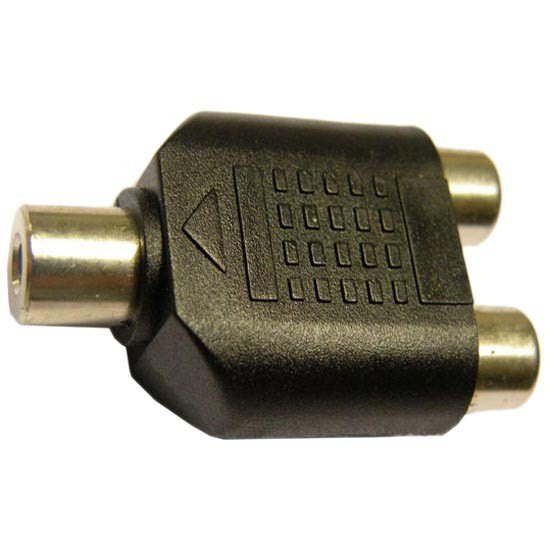 Adaptors | 3280 F/F 3.5 mm To RCA Jack Splitter Adapter Black Adaptors Adaptors