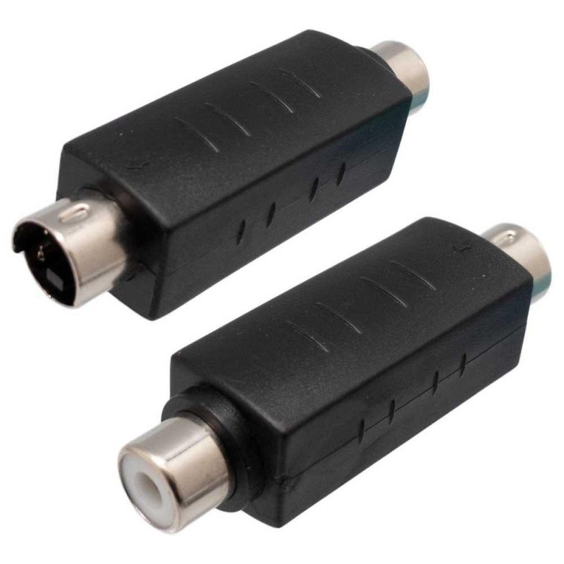 Adaptors | 3372 M/F S-VHS To RCA Adapter Black Adaptors Adaptors