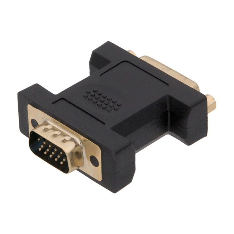 Adaptors | 3549 M/F DVI To VGA Adapter Black Adaptors Adaptors