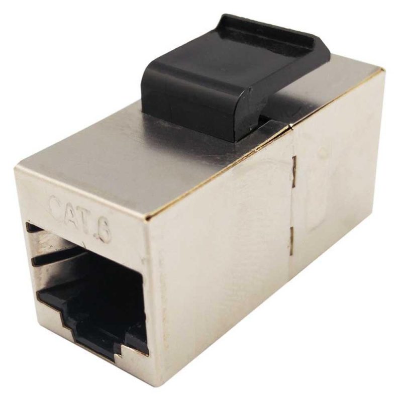 Adaptors | 4131 CAT6 F/F RJ45 Keystone Silver Adaptors Adaptors