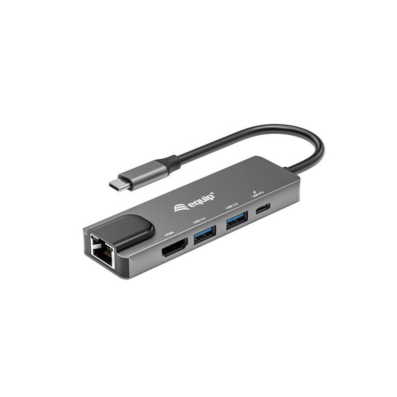 Adaptors | 5 In 1 4K USB-C To HDMI/USB-A Adapter Black Adaptors Adaptors