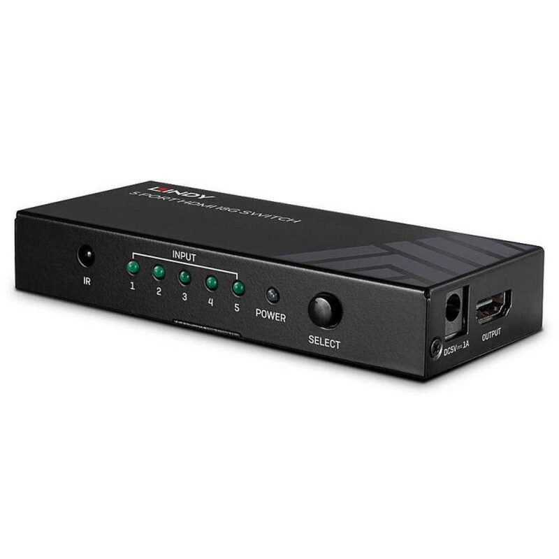 Adaptors | 5 Port HDMI Switch Black Adaptors Adaptors