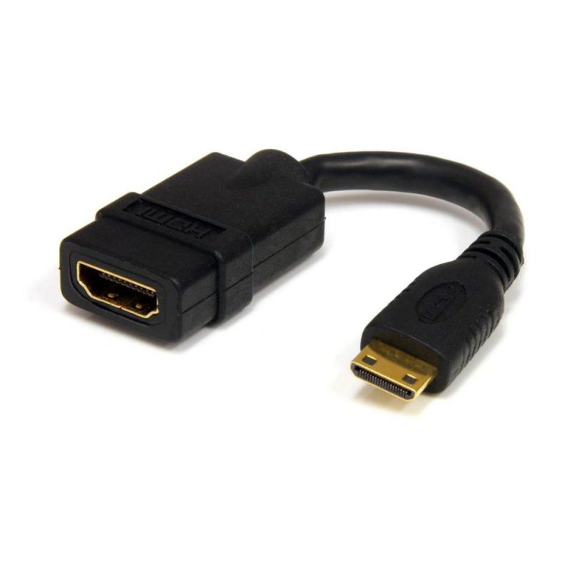 Adaptors | 5in HDMI To HDMI Mini Adapter F/M Black Adaptors Adaptors