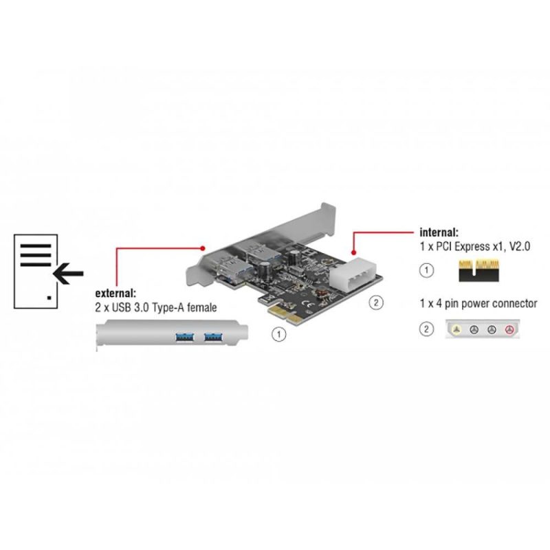 Adaptors | 89243 USB Adapter Grey Adaptors Adaptors