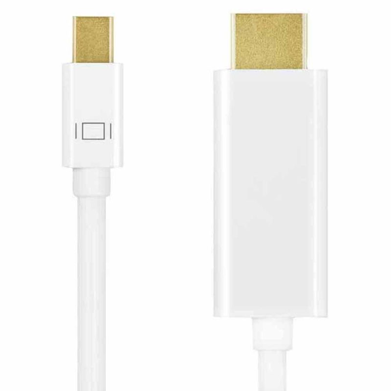 Adaptors | 900226161 2 m DisplayPort To HDMI Adapter White Adaptors Adaptors