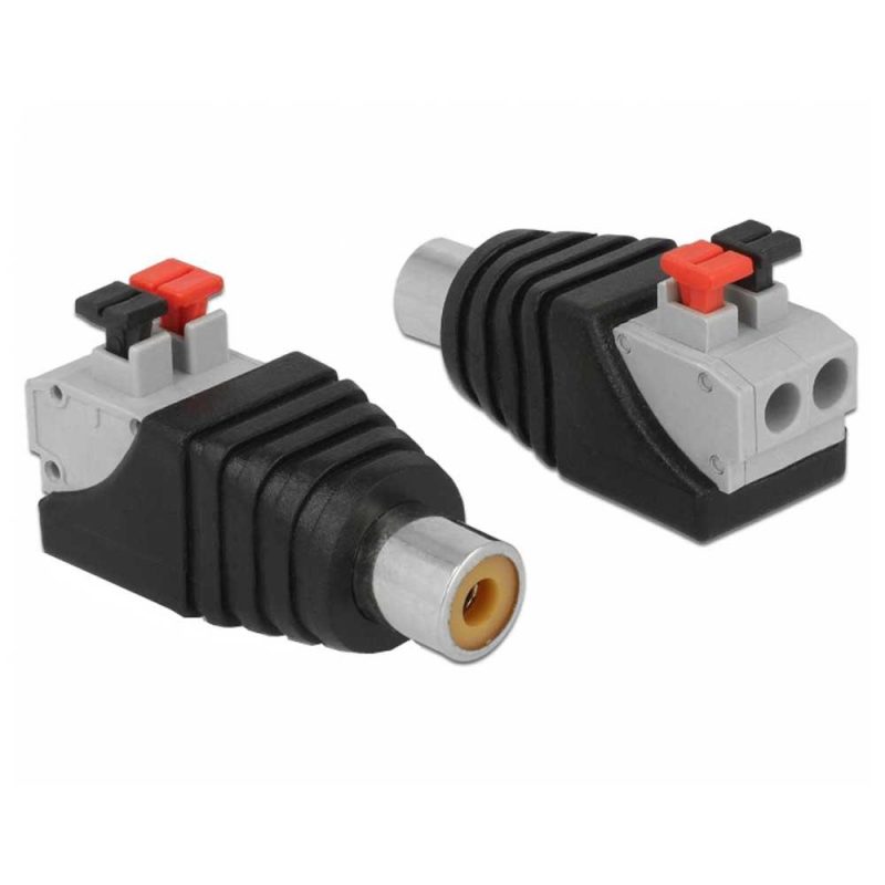 Adaptors | 903126580 RCA Adapter Black Adaptors Adaptors