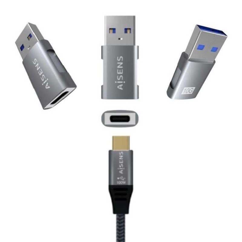 Adaptors | A108-0655 USB-C To USB-A Adapter Silver Adaptors Adaptors