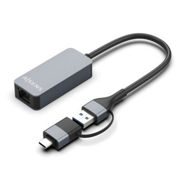 Adaptors | A109-0710 Ethernet USB-A USB-C Conversor Black Adaptors Adaptors