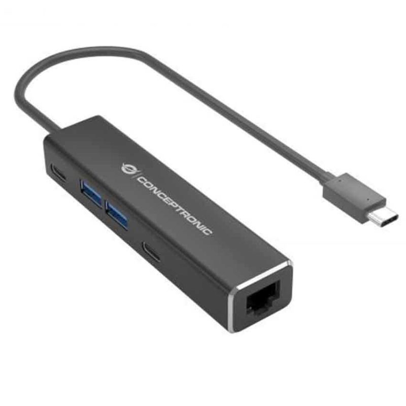 Adaptors | ABBY14B USB-C to ethernet adapter Black Adaptors Adaptors