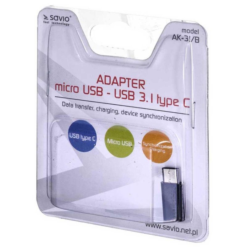 Adaptors | AK-30W USB-C To Micro USB Adapter Black Adaptors Adaptors