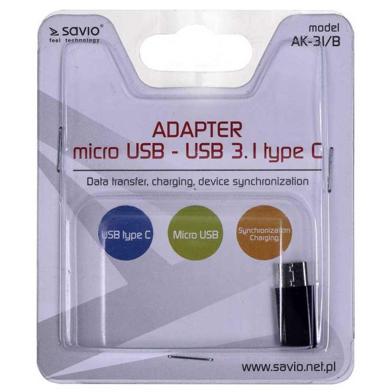 Adaptors | AK-30W USB-C To Micro USB Adapter Black Adaptors Adaptors