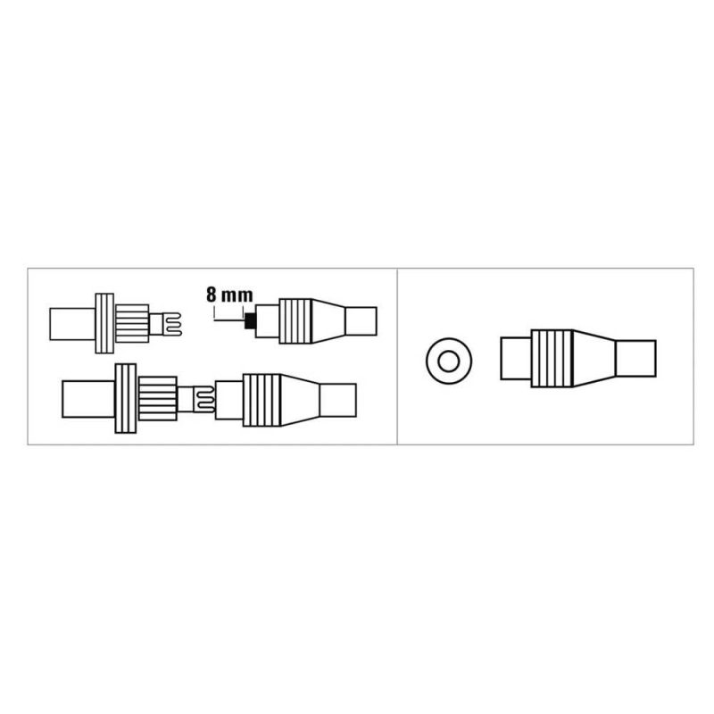 Adaptors | Armored Jack Coax Adapter Black Adaptors Adaptors