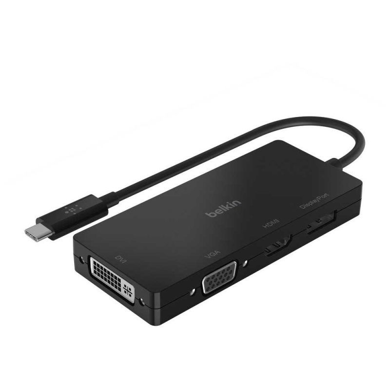 Adaptors | AVC003btBK USB-C Multiport Adapter Black Adaptors Adaptors