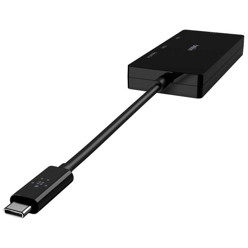 Adaptors | AVC003btBK USB-C Multiport Adapter Black Adaptors Adaptors