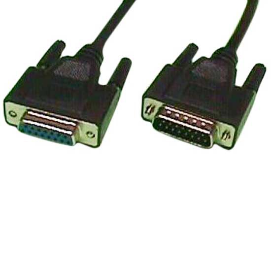 Adaptors | DB15 Cable Male Female 1.8 m Black Adaptors Adaptors