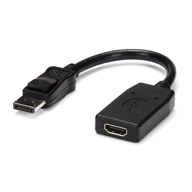 Adaptors | DisplayPort To HDMI Adapter Black Adaptors Adaptors