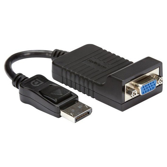 Adaptors | DisplayPort to VGA Adapter Black Adaptors Adaptors