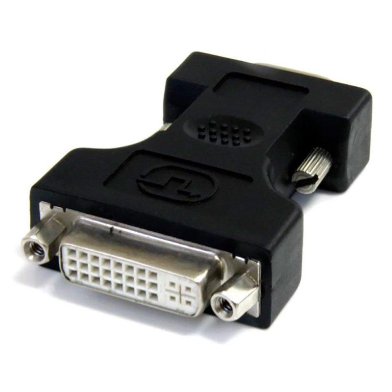 Adaptors | DVI to VGA Cable Adapter-F/M Black Adaptors Adaptors