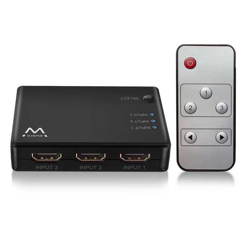 Adaptors | EW3730 HDMI Splitter Black Adaptors Adaptors