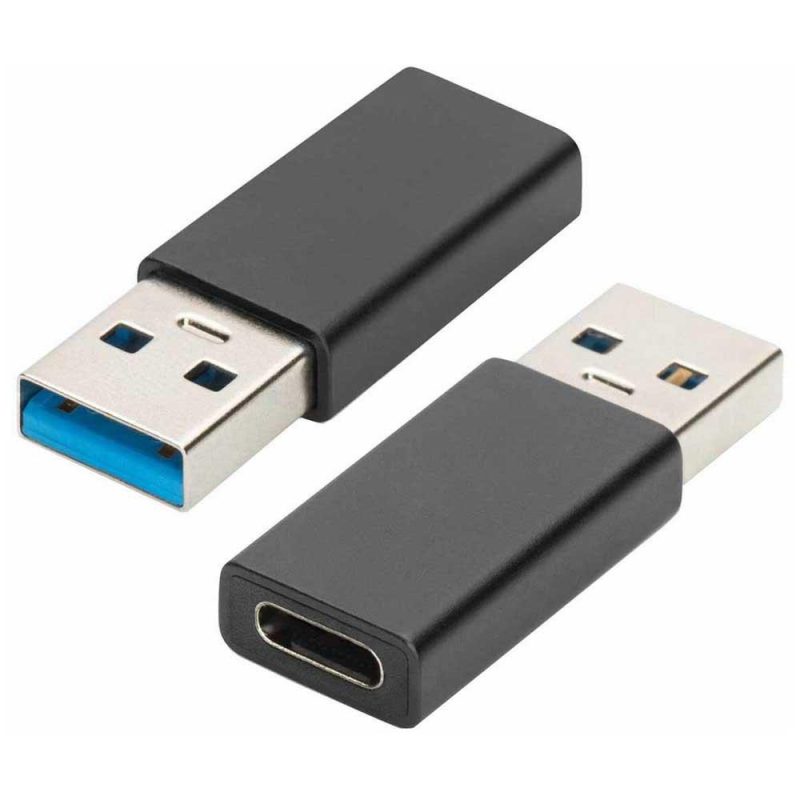 Adaptors | EW9650 USB-A To USB-C M/F Adapter Black Adaptors Adaptors