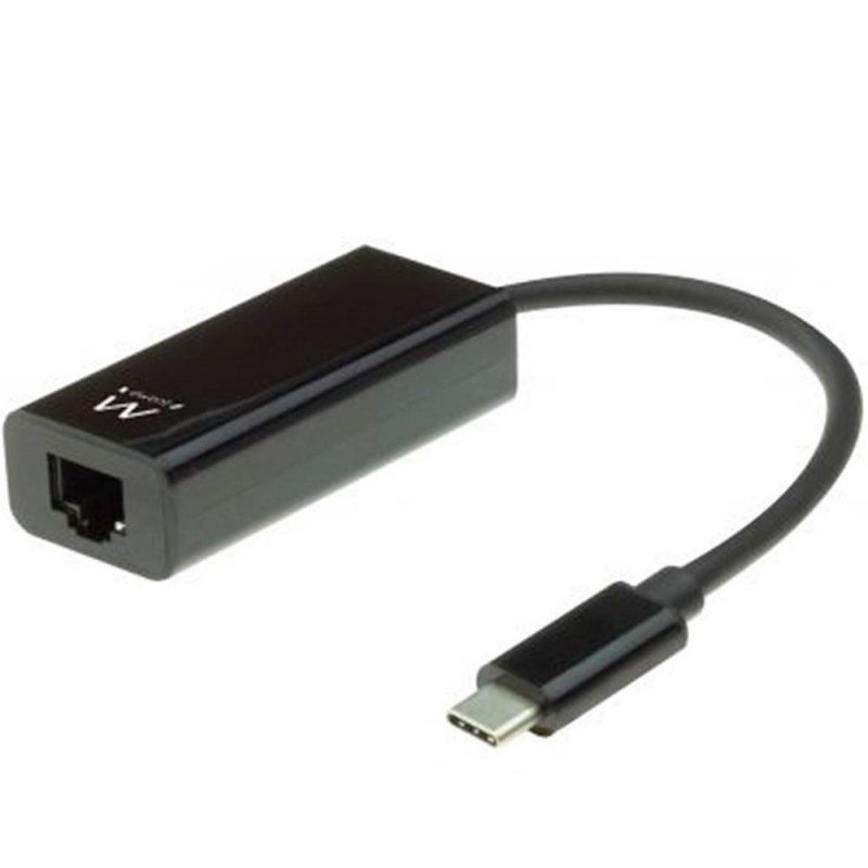 Adaptors | EW9828 USB-C To RJ45 Adapter Black Adaptors Adaptors