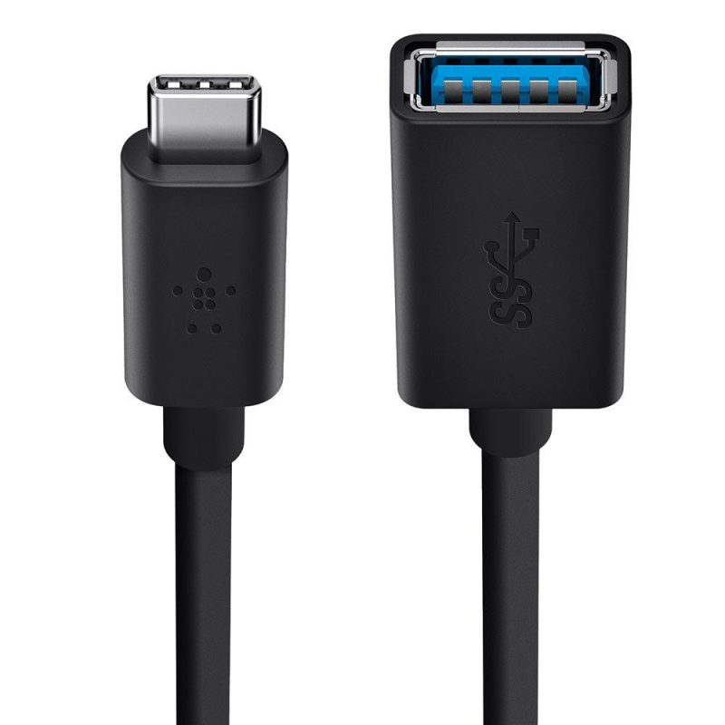 Adaptors | F2CU036btBLK USB-C To USB A Adapter Black Adaptors Adaptors