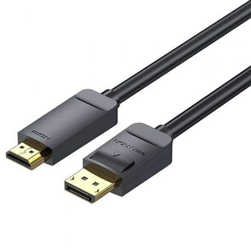 Adaptors | HAGBG 1.5 m HDMI To DisplayPort Converter Black Adaptors Adaptors