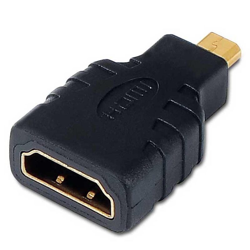 Adaptors | HDMI A Female To Micro HDMI D Male Adapter Black Adaptors Adaptors