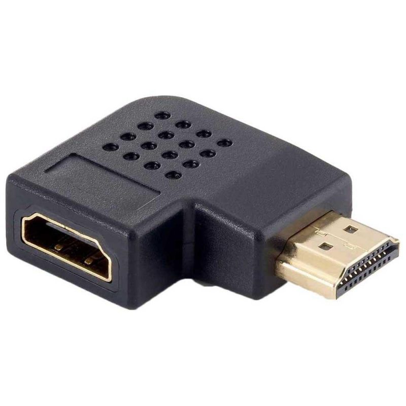 Adaptors | HDMi To HDMI 90º Adapter Black Adaptors Adaptors