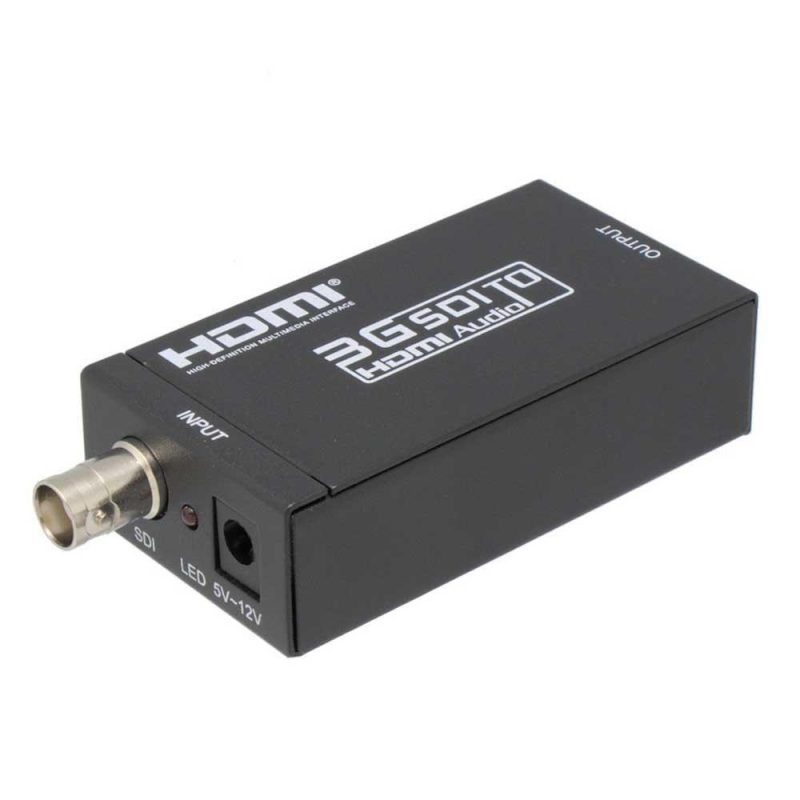 Adaptors | HDMI To SDI Converter Black Adaptors Adaptors