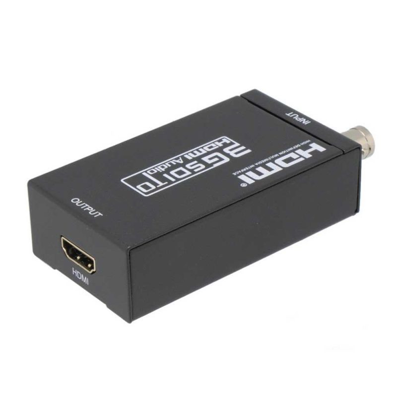 Adaptors | HDMI To SDI Converter Black Adaptors Adaptors