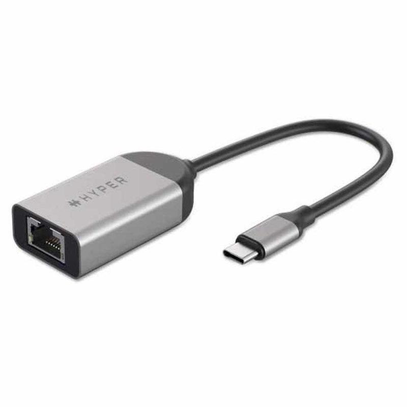 Adaptors | HyperDrive USB-C To RJ45 Adapter Silver /Black Adaptors Adaptors