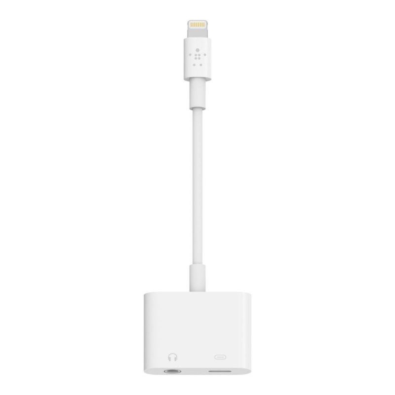 Adaptors | Lightning Music 3.5 mm And Charge Adapter White Adaptors Adaptors