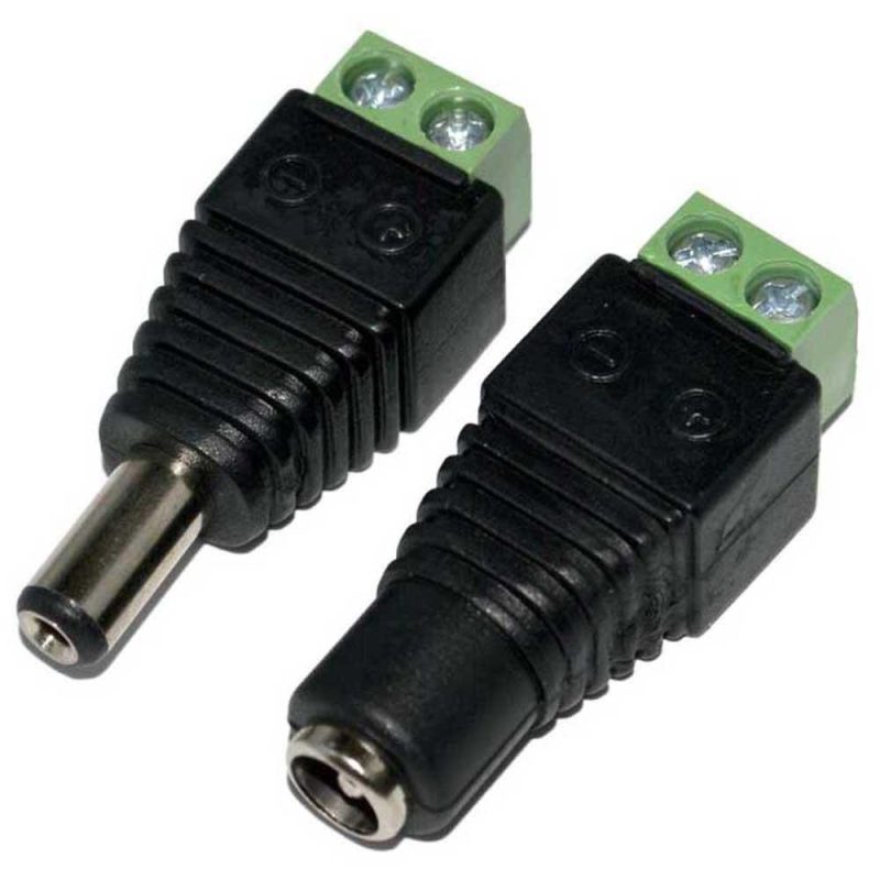 Adaptors | M02 M/F Feeding Connector Black Adaptors Adaptors