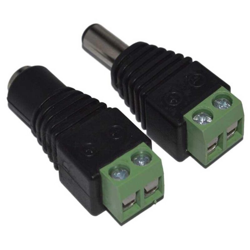 Adaptors | M02 M/F Feeding Connector Black Adaptors Adaptors