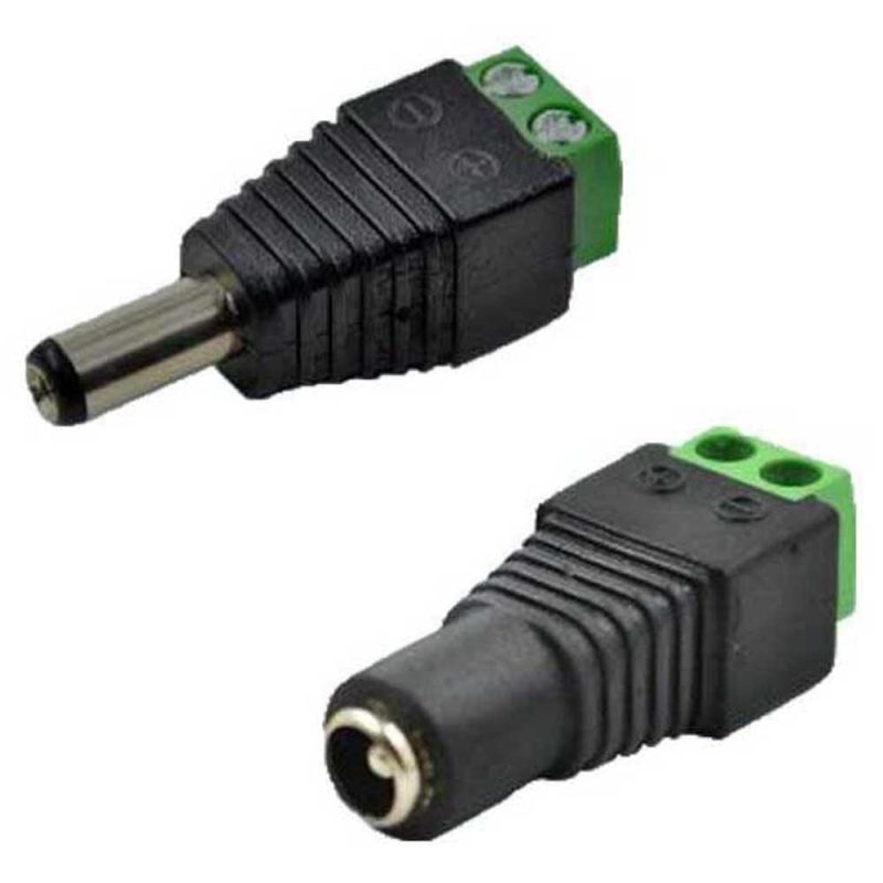 Adaptors | M02 M/F Feeding Connector Black Adaptors Adaptors