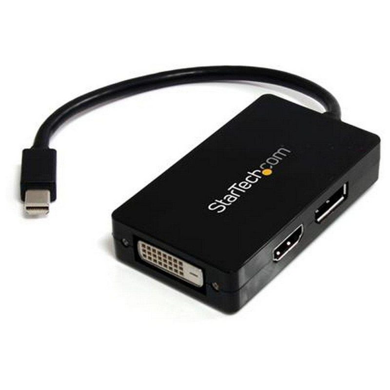 Adaptors | Mini DisplayPort To DisplayPort DVI HDMI Adapter Black Adaptors Adaptors