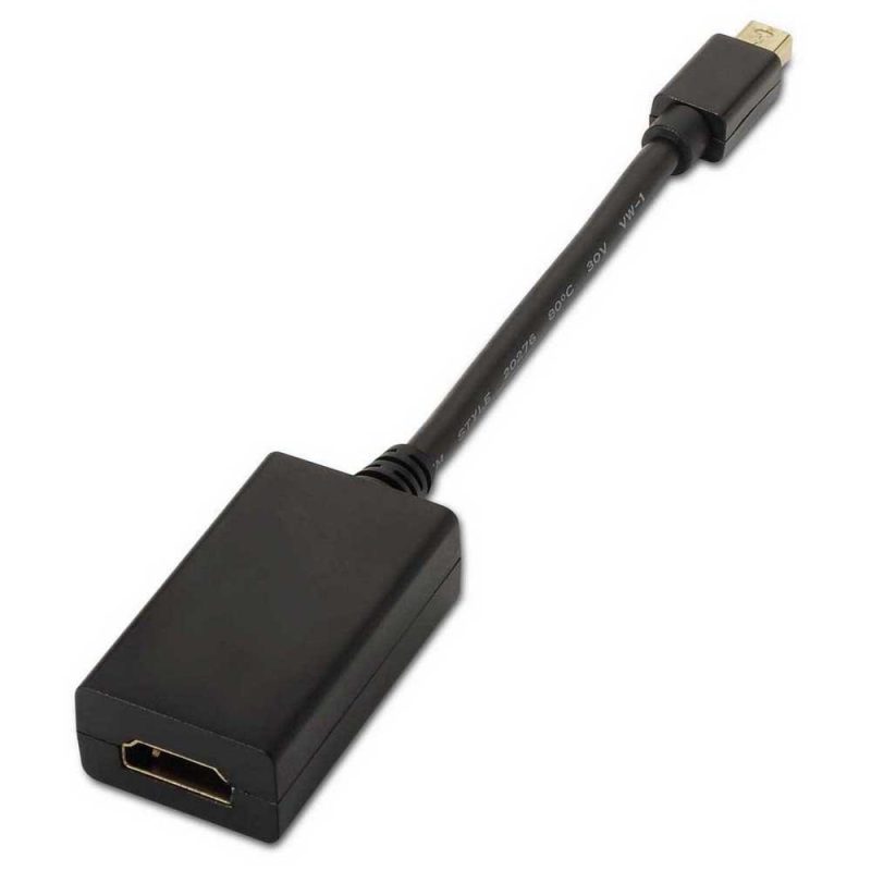 Adaptors | Mini DisplayPort To HDMI M/F 15 cm Black Adaptors Adaptors