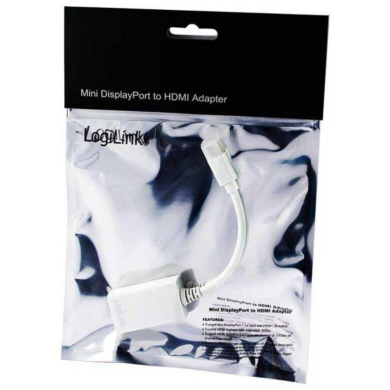 Adaptors | Mini DisplayPort To HDMI M/F Adapter 10 cm White Adaptors Adaptors