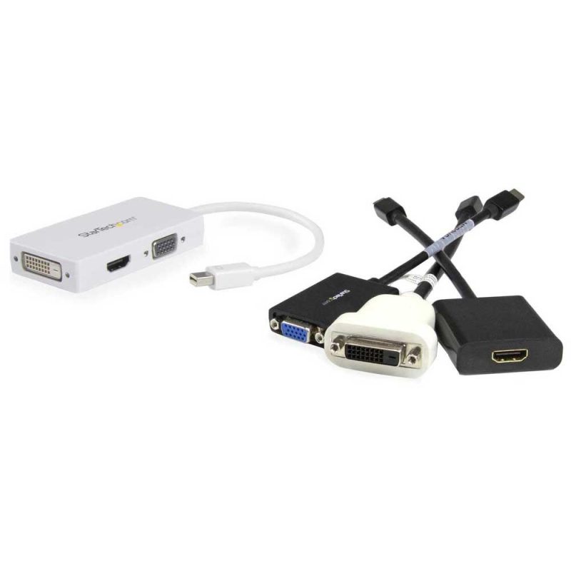 Adaptors | Mini DisplayPort VGA DVI HDMI Adapter Black Adaptors Adaptors